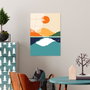 Wallity Cuadro Decorativo de Vidrio Templado Multicolor 45 x 65 cm
